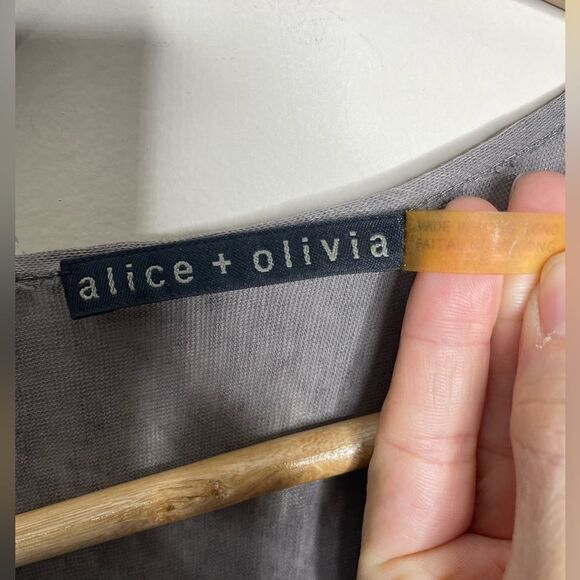 Alice + Olivia Grey Open Cardigan - Picture 6 of 8